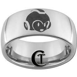 10mm Dome Tungsten Carbide Megaman Gamer Design