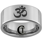 10mm Pipe Tungsten Carbide Polished OM Designed Ring