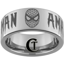 10mm Pipe Tungsten Carbide Spiderman Design