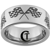 10mm Pipe Tungsten Carbide Multiple NASCAR Racing Flags Design