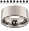 10mm Pipe Tungsten Carbide Pirate Skull and Crossbones Design