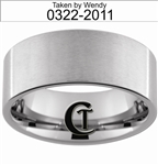 10mm Pipe Tungsten Carbide Custom Duck Band Design