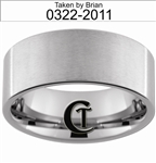 10mm Pipe Tungsten Carbide Custom Duck Band Design