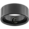 10mm Black Pipe Tungsten Carbide Ring