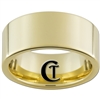 10mm Gold Pipe Tungsten Carbide Ring