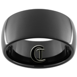 11mm Black Dome Tungsten Carbide Ring