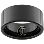 11mm Black Pipe Tungsten Carbide Ring