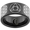 11mm Black Pipe Tungsten Carbide Alchemy Design