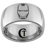 12mm Dome Tungsten Iron Man Ring