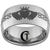 12mm Dome Tungsten Carbide Claddagh Design