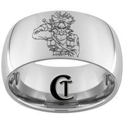 12mm Dome Tungsten Carbide Dragonball Z Ring Design Ring.