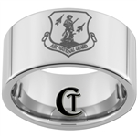 12mm Pipe Tungsten Carbide Air National Guard Design Ring.