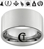 12mm Pipe Tungsten Carbide Custom Lasered Ring Design