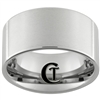 12mm Tungsten Carbide Pipe Satin Finish Ring