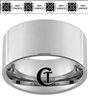 12mm Pipe Tungsten Carbide Veterans Design with a satin finish.