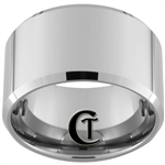 14mm Tungsten Carbide Bevel Polish Ring