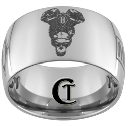 14mm Dome Tungsten Carbide Biker Design