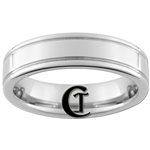 6mm Pipe 2-Grooved Tungsten Carbide Ring