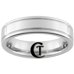 6mm Pipe 2-Grooved Tungsten Carbide Ring