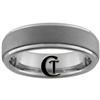 6mm Pipe One-Step Matte Finish Tungsten Carbide Ring
