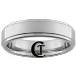 6mm Pipe One-Step Satin Finish Tungsten Carbide Ring