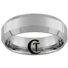 **Clearance** 7mm Beveled Tungsten Carbide Ring -Limited Sizes - 12.5