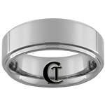 **Clearance** 7mm Pipe 1-Step Tungsten Carbide Ring - Sizes 5 1/2, 6, 6 1/2, 7