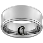 **Clearance** 8mm Concave 1-Step Tungsten Carbide Ring - Sizes 8 & 11