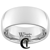 10mm Dome White Tungsten Carbide Polished Ring