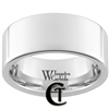 10mm Pipe White Tungsten Carbide Polished Ring