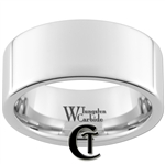 10mm Pipe White Tungsten Carbide Polished Ring