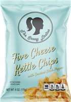 Five Cheese Kettle Chips 6 oz 3 Pack