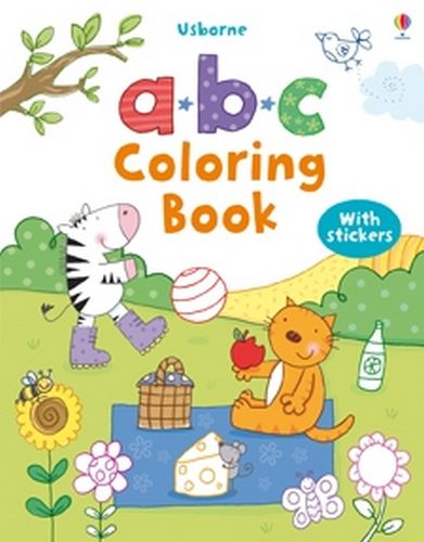 ABC Coloring Book with Stickers