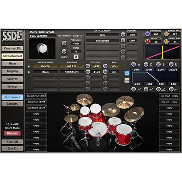 Slate Digital Steven Slate Drums 5 - Virtual Drum Instrument Collection & Player for Pro Audio Applications (Download)