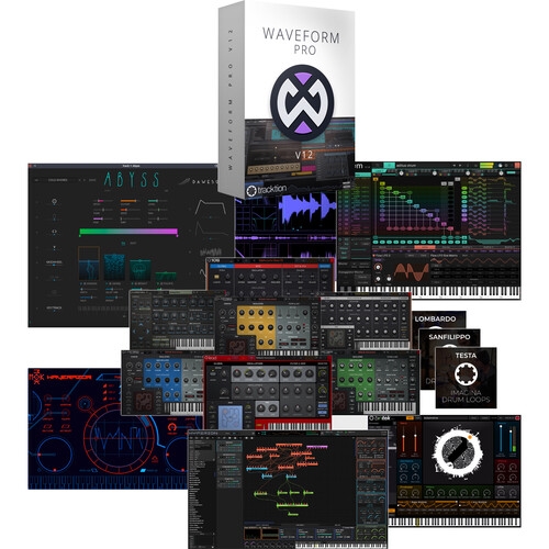 tracktion Waveform Pro 12 Music Production and Software + Studio Bundle (Download)