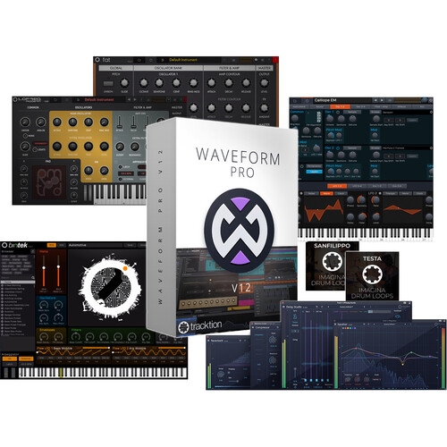 tracktion Waveform Pro 12 Music Production and Software + Recommended Bundle (Download, Upgrade from Waveform Pro 11)