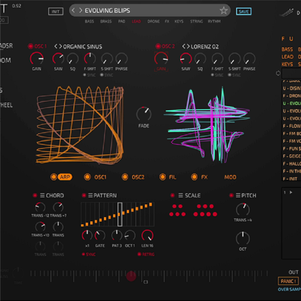 Tracktion Kult Synthesizer  Plug-In Instrument (Download)