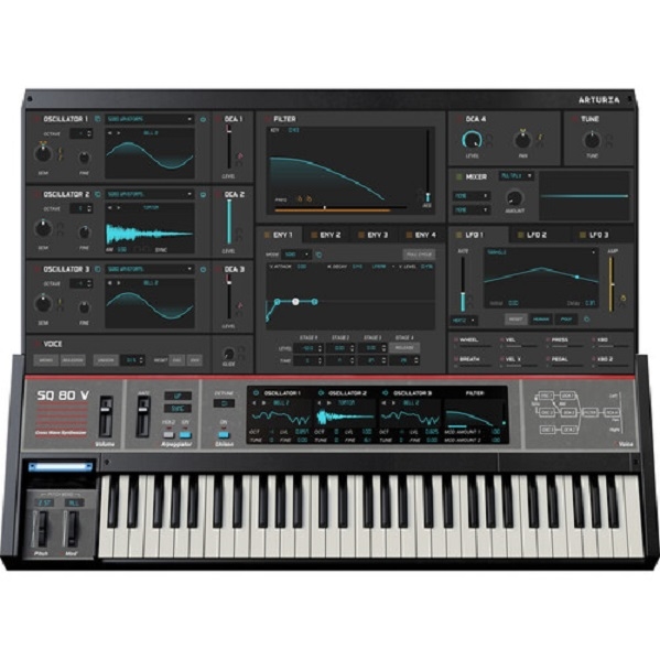 Arturia SQ80 V Organic Digital Wavemaker Synthesizer (Download)