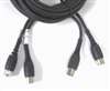 Hosa 2MD-03, Dual MIDI Cable  - 3Ft. Black