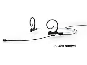 DPA DPA 4266-OL-F-B00-LH  - d:fine Omnidirectional Headset Microphone, 4066, Black, Long 110 mm, Dual Ear, Microdot (Adaptor Required)