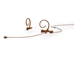 DPA 4266-OL-F-C03-LH - d:fine Omnidirectional Headset Microphone, 4066, Brown, Long 110 mm, Dual Ear, 3 Pin Lemo for Sennheiser