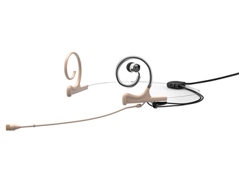 DPA 4266-OL-I-F00-LH-1 (FIO66F00-2-IE1-B) - d:fineâ„¢ 4266 Omni Flex In Ear Headset Mic, 110 mm Boom, Beige, MicroDot, Dual earSingle In-Ear