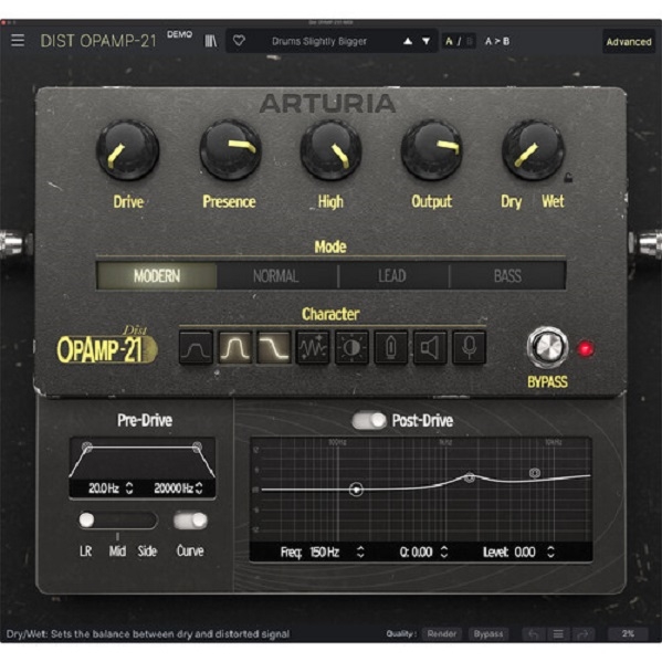 Arturia Dist OPAMP-21 Amped Distortion Classic Plug-In (Download)