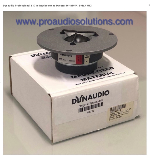 Dynaudio 81716 Replacement Tweeter for BM5A, BM6A MKII
