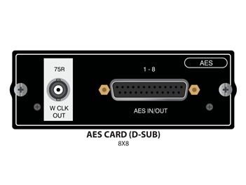 Soundcraft  SI AES AES/EBU 8 in /8 out Sub D + Wordclock Out, for SoundCraft Si series
