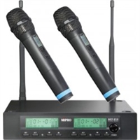 ACT-312B/ACT-32H2,BAND 5NC (542-566 mHz) Half-rack dual channel frequency agile receiver with two handheld microphones
