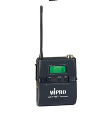Mipro ACT-700T  5NU 72 MHz bodypack transmitter with LCD display, metal case, includes MU55LX omni condenser lavalier mic and USB Type C charging cable