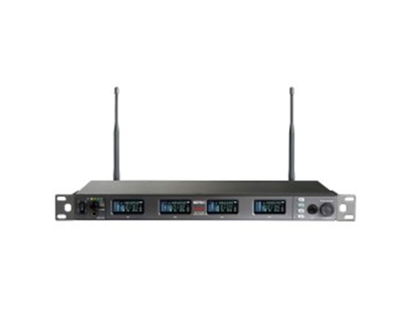 Mipro ACT-848 DANTE-5UA UHF Wideband 72MHz Dante 4-Ch Diversity Wireless Mic Receiver w/ 256-bit Encryption - 482-554MHz