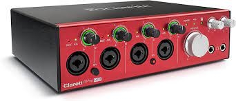 Focusrite Clarett+ 4Pre Desktop 18x8 USB Type-C Audio/MIDI Interface