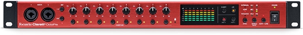 Focusrite Clarett+ 8Pre Rackmount 18x20 USB Type-C Audio/MIDI Interface